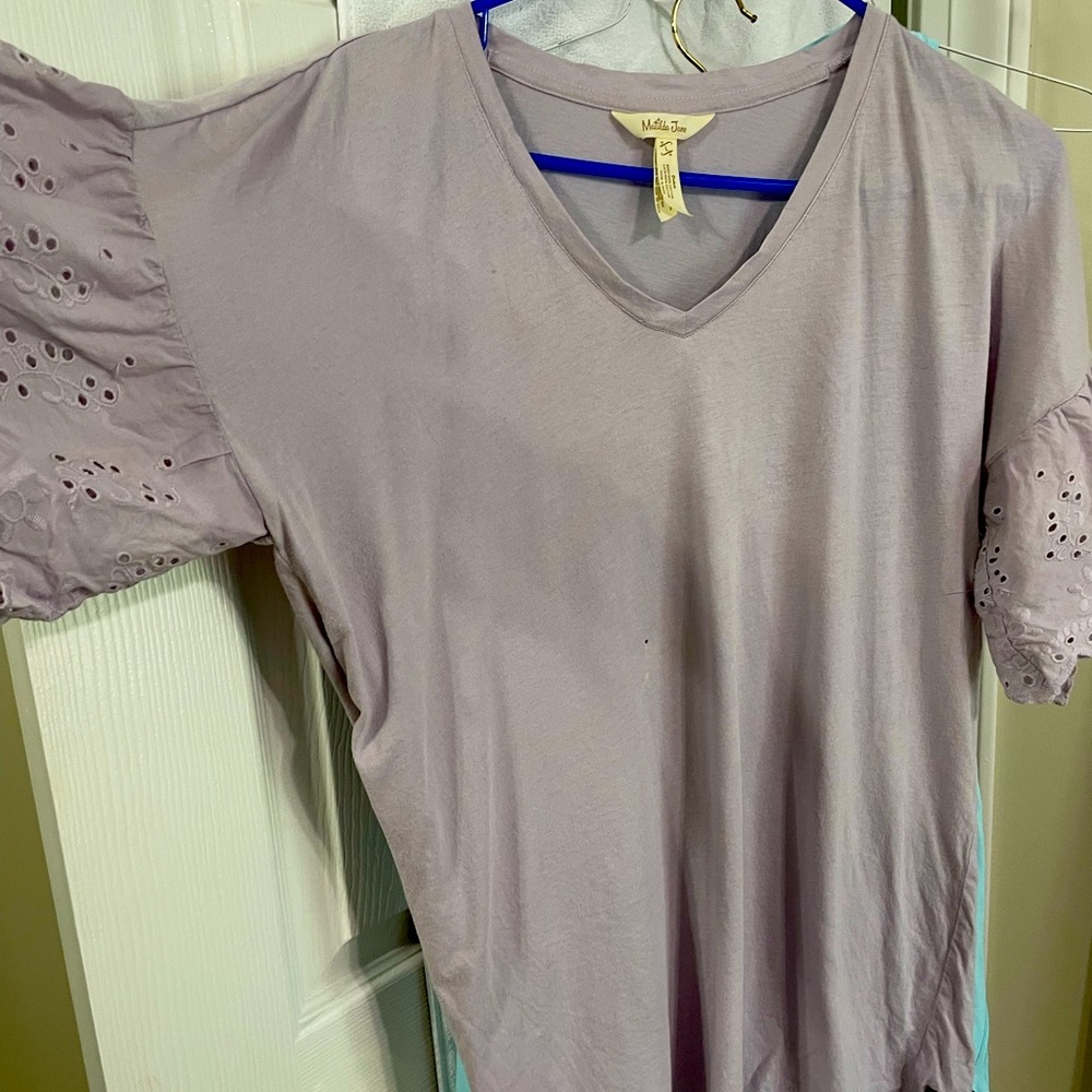 Purple Matilda jane cotton blouse